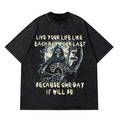Men's 100% Cotton Oversized Christmas T-Shirt Short Sleeve Big Size Tee