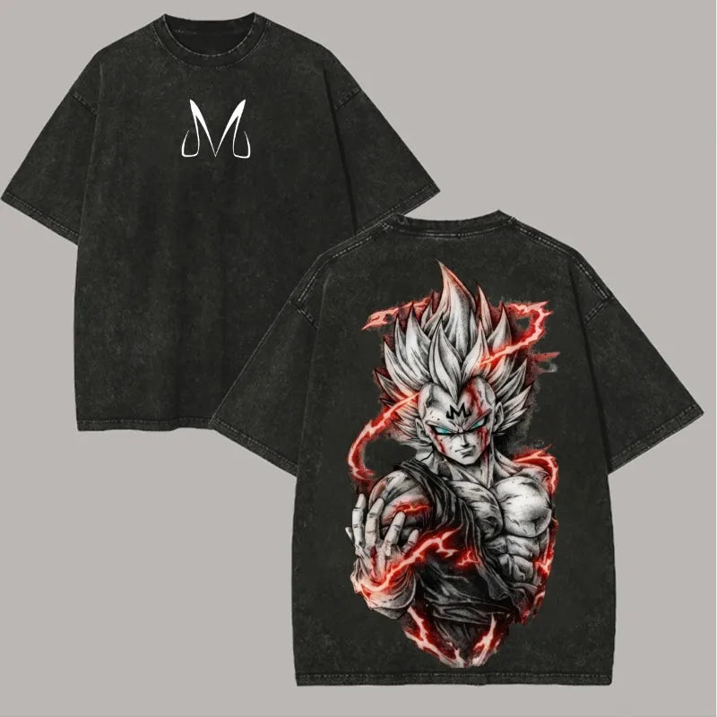 Vintage Washed Oversized Tee Streetwear Cotton T-Shirt