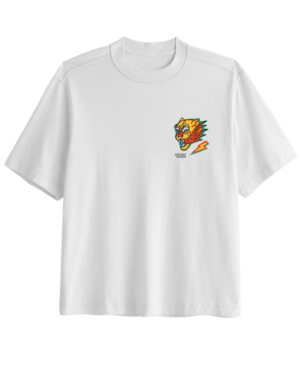 Savage Tiger Cropped Tee – Retro Vintage Graphic T-Shirt