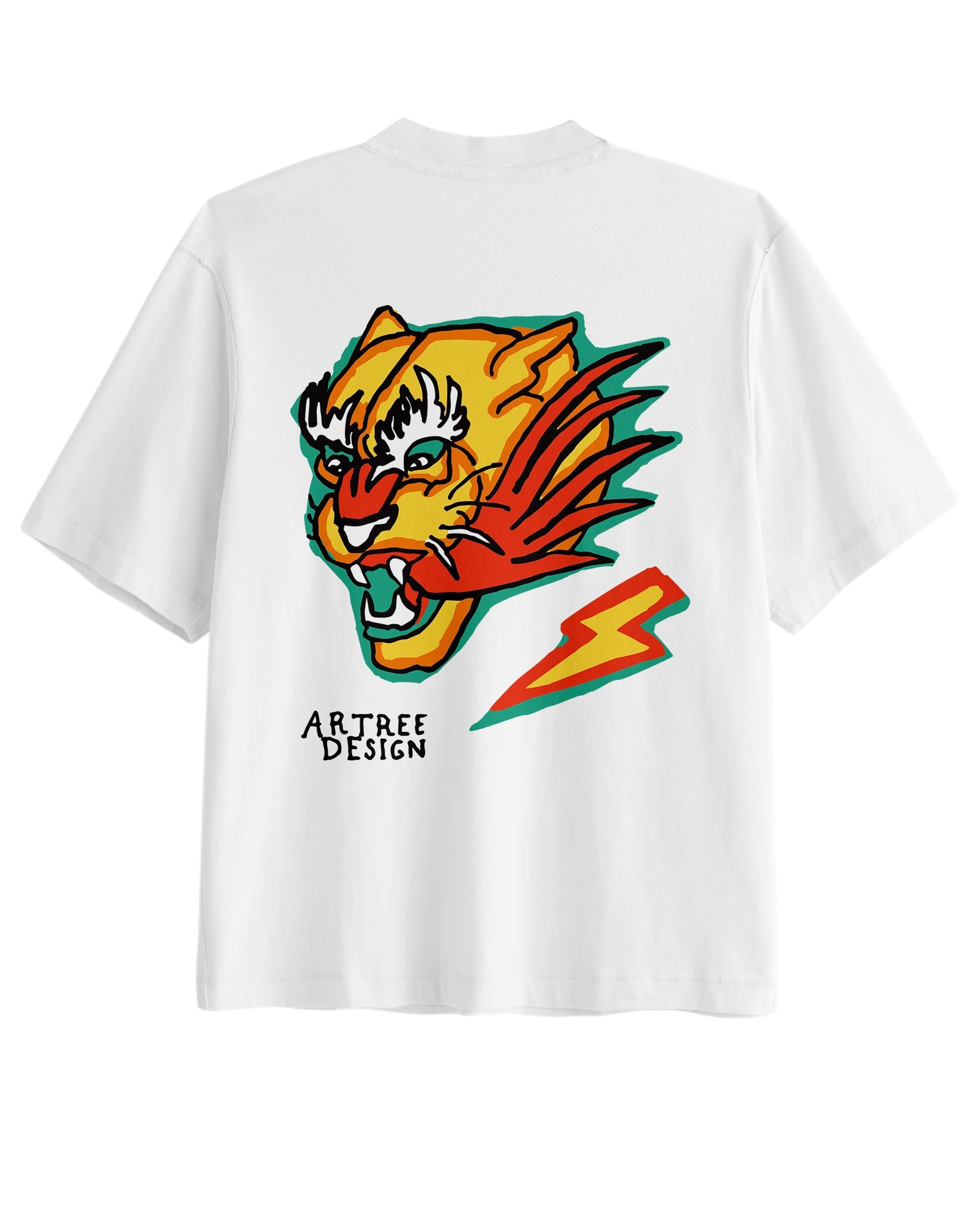 Savage Tiger Cropped Tee – Retro Vintage Graphic T-Shirt
