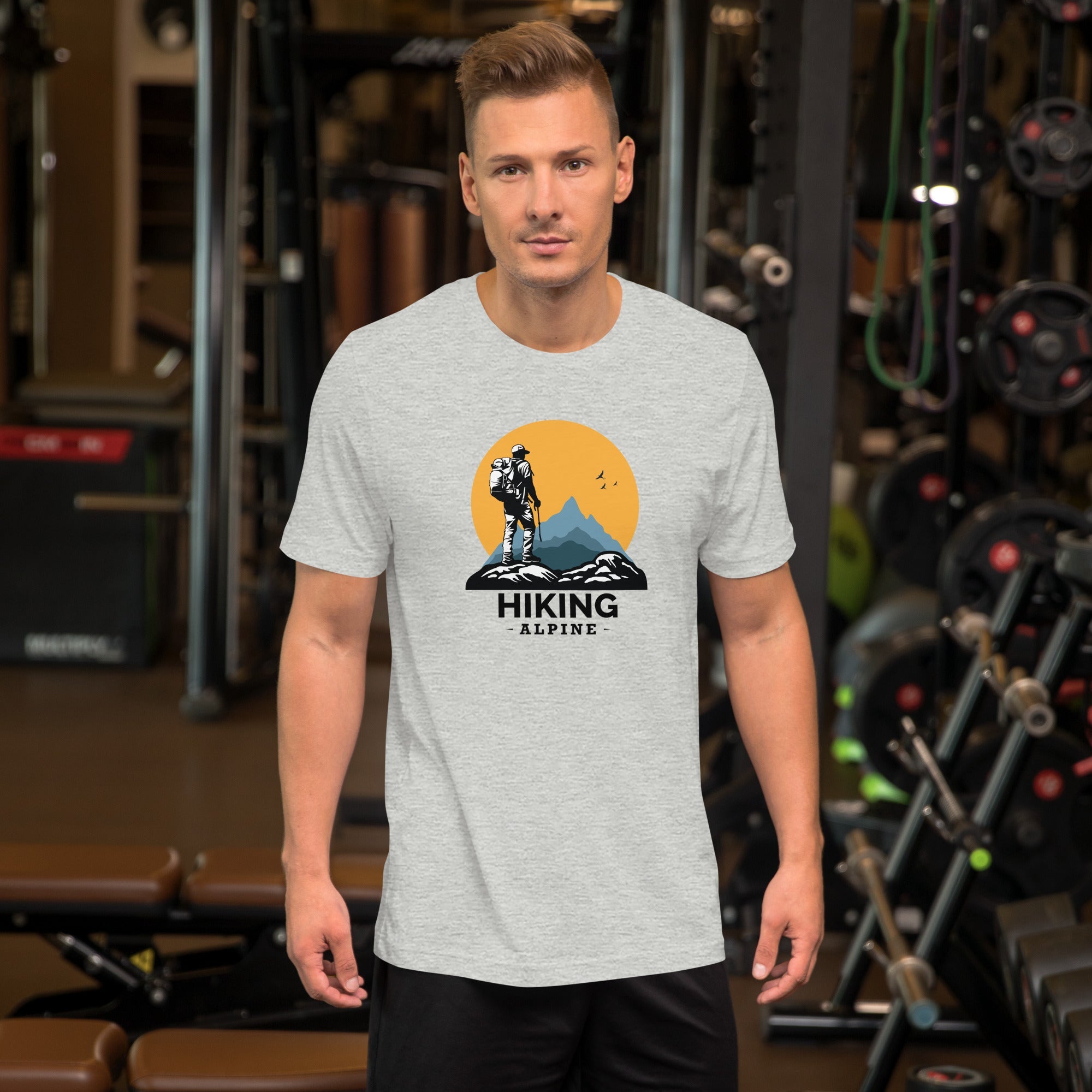 Hiking Alpine to the Top Unisex t-shirt