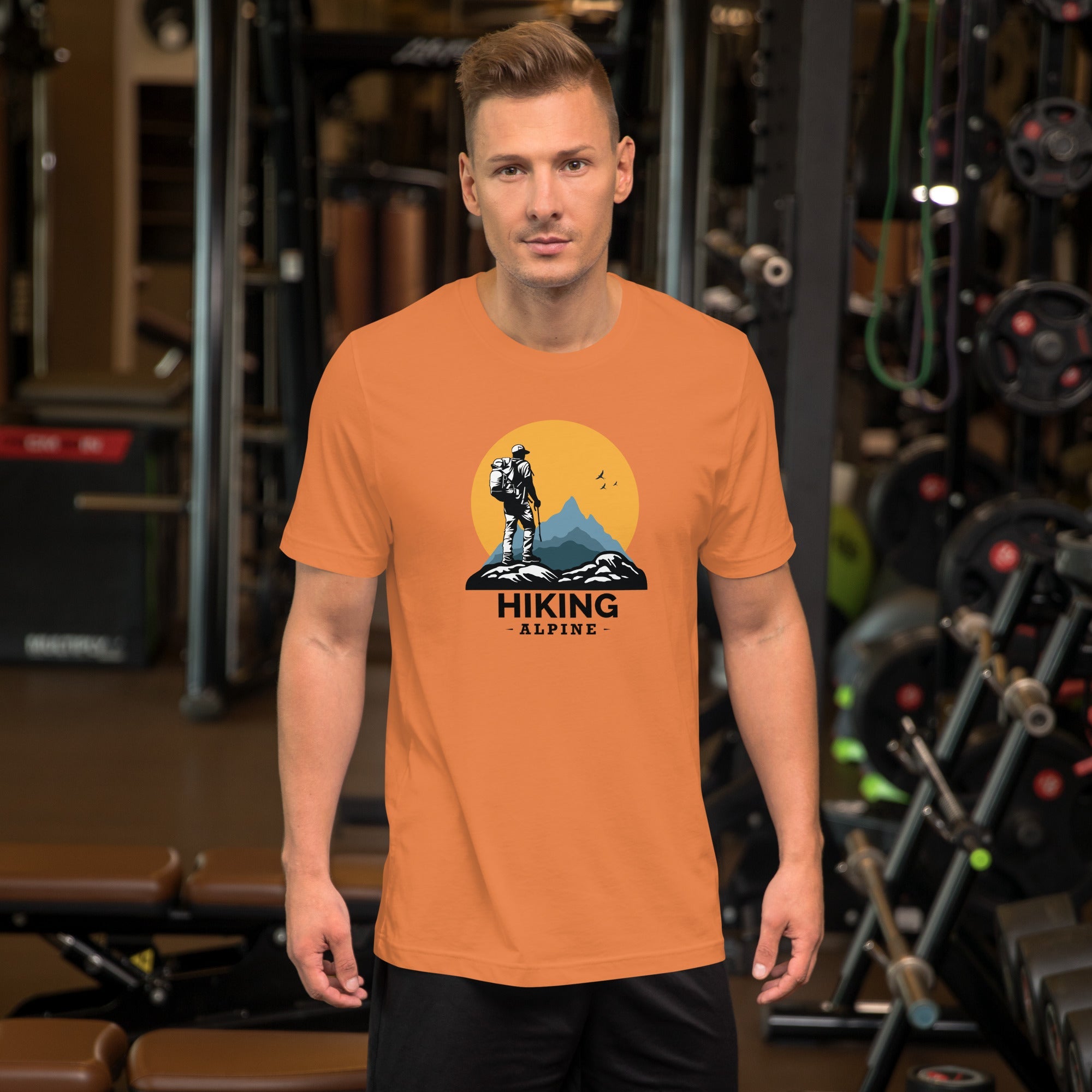 Hiking Alpine to the Top Unisex t-shirt