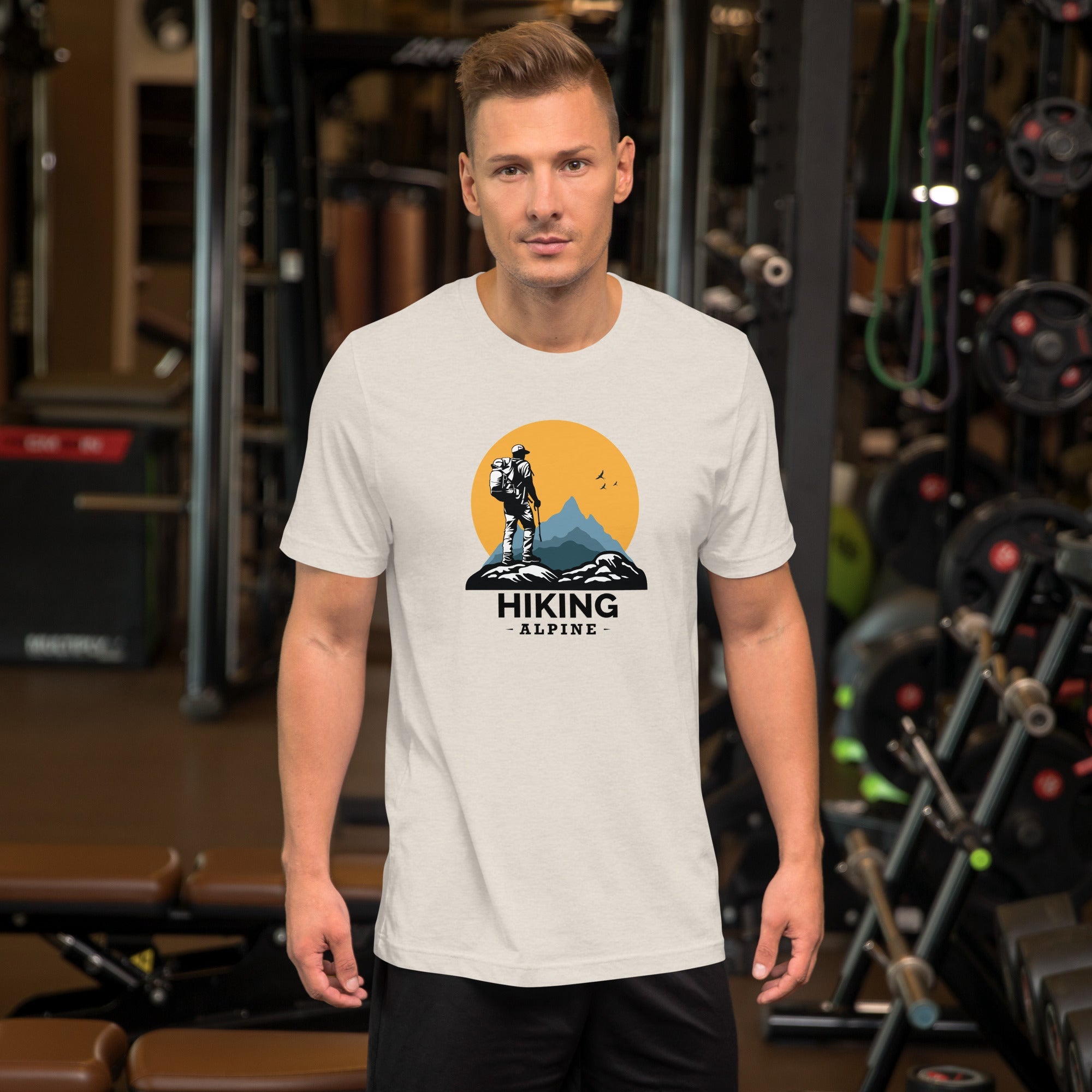 Hiking Alpine to the Top Unisex t-shirt