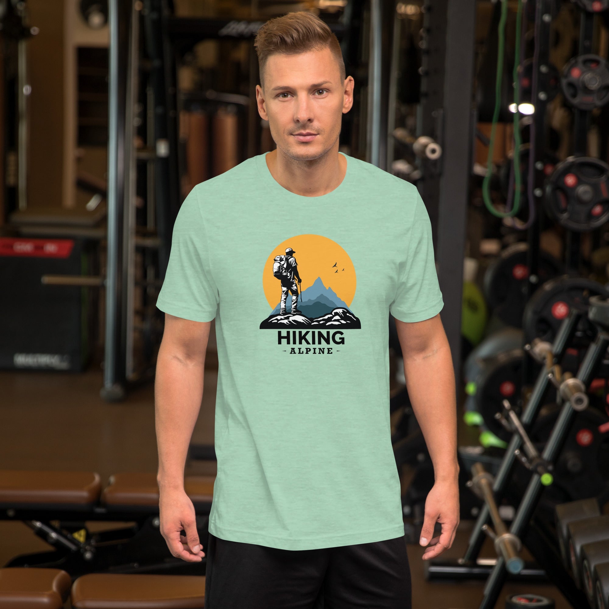 Hiking Alpine to the Top Unisex t-shirt