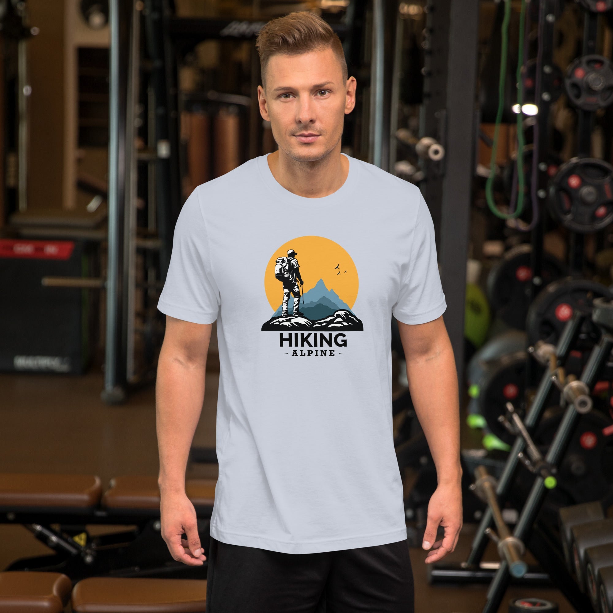 Hiking Alpine to the Top Unisex t-shirt
