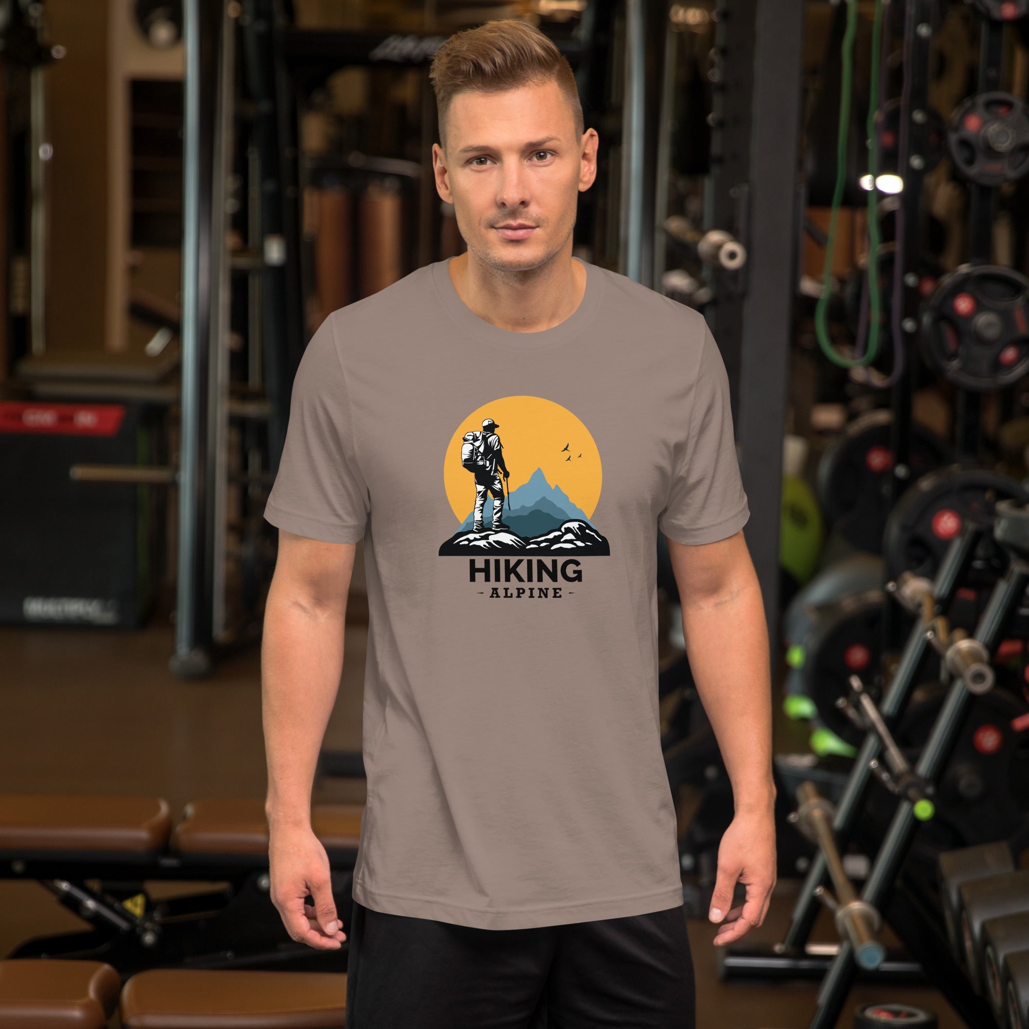 Hiking Alpine to the Top Unisex t-shirt