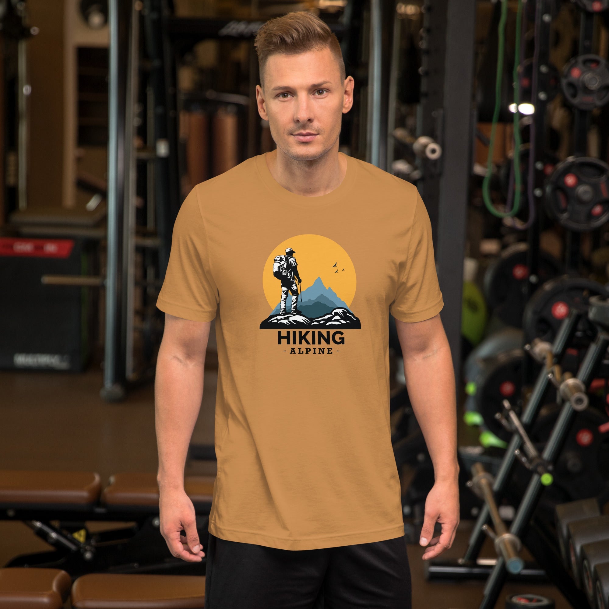 Hiking Alpine to the Top Unisex t-shirt