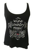 WINE AND COUNTRY MUSIC TANK TOP