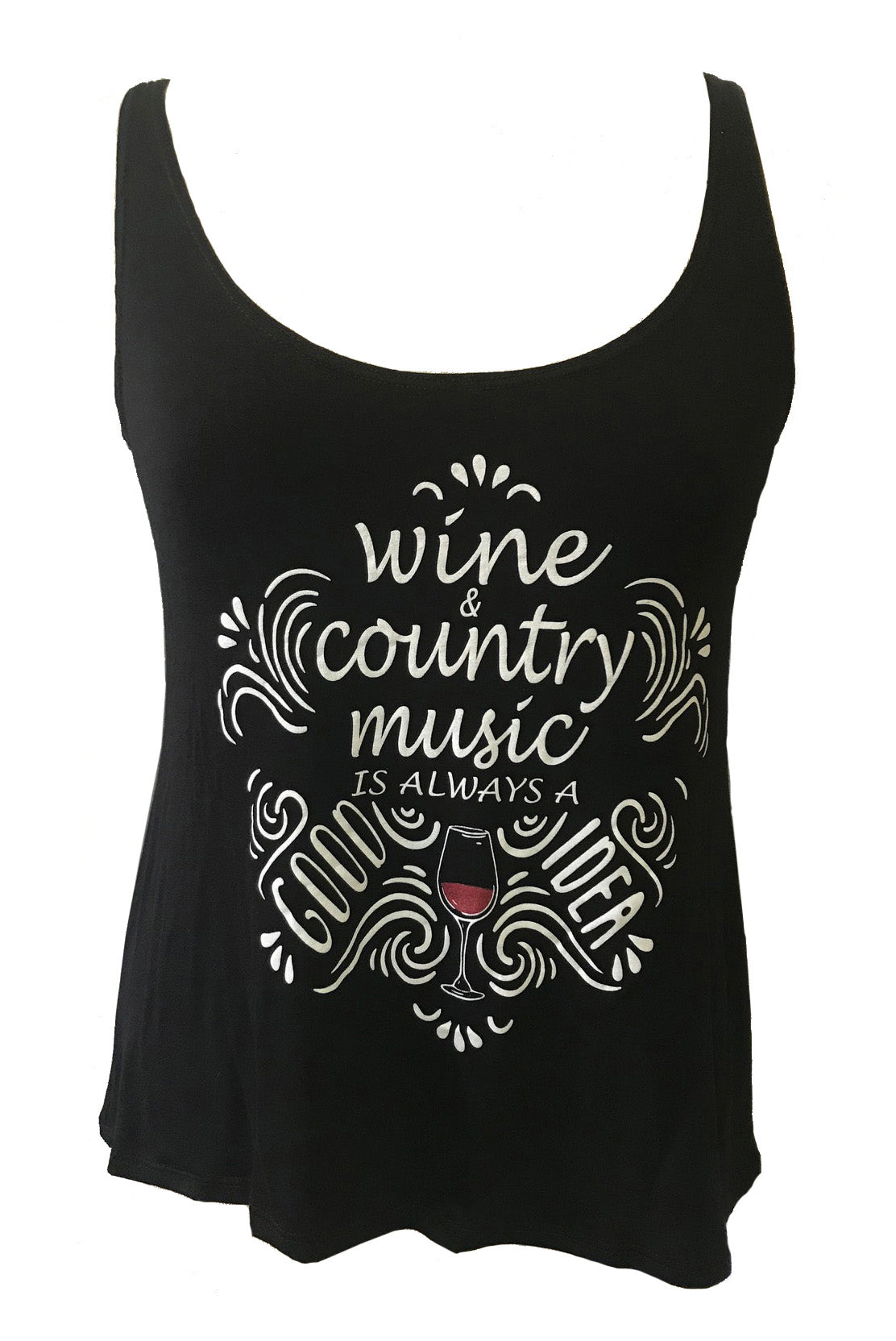 WINE AND COUNTRY MUSIC TANK TOP